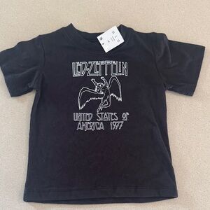 Kids Black T-Shirt Zeppelin 2 T shirt sleeve